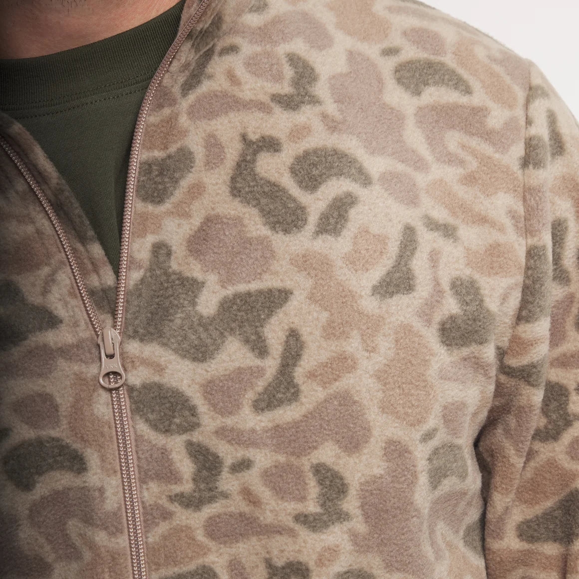 Southern Marsh Longfellow Fleece Jacket-Retro Camo-Burnt Taupe