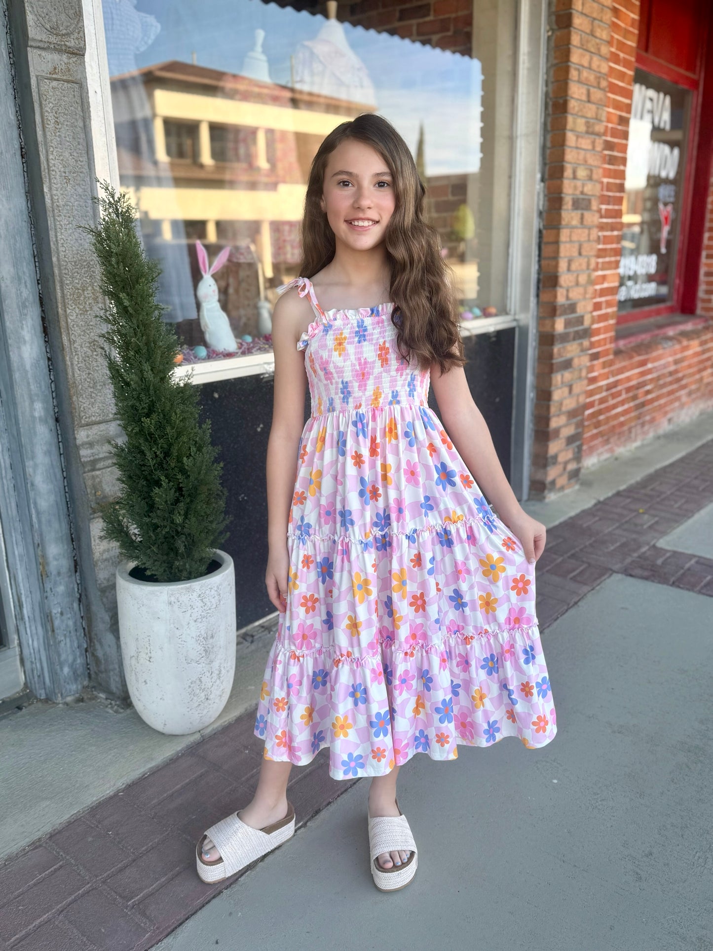 Girls YOUTH Retro Daisy Maxi Dress