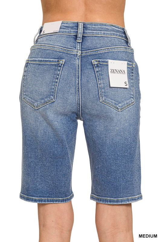 High Waisted Bermuda Shorts