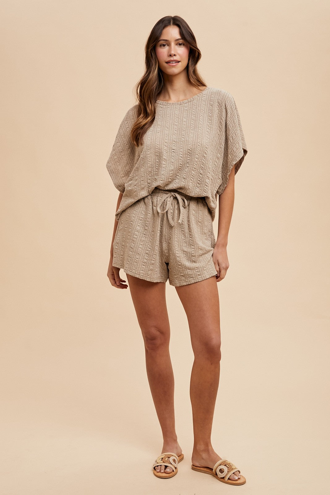 Textured Short Set