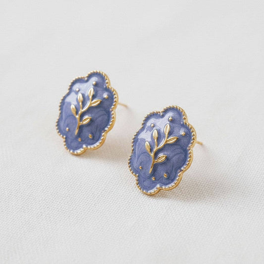 Artistic Floral Inspired Drop Earrings