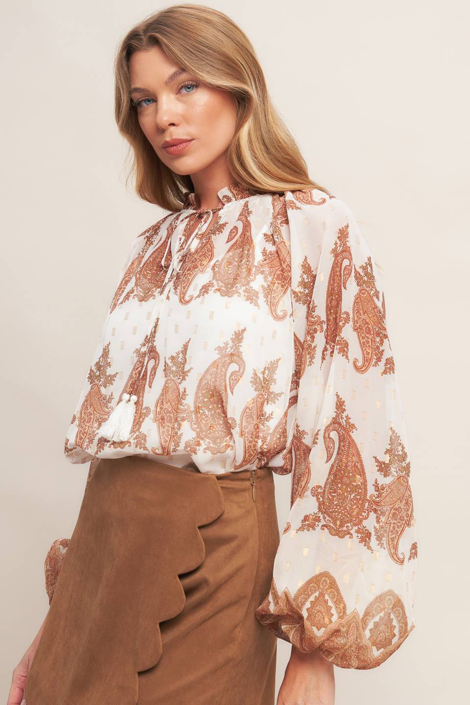 Faux Suede Skort