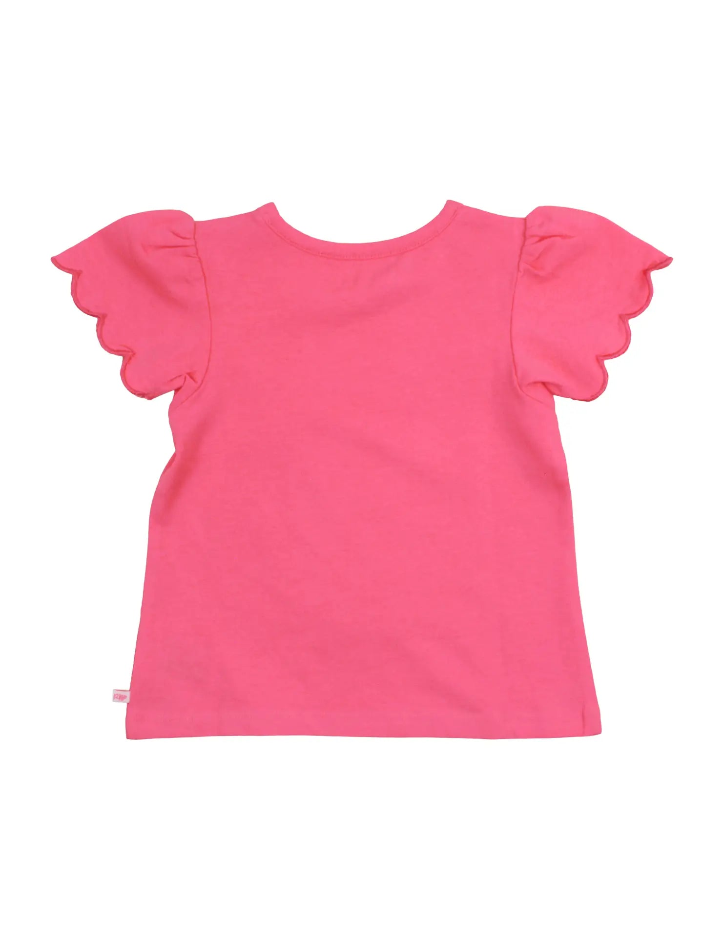 Girls Short Sleeve Scallop Tee