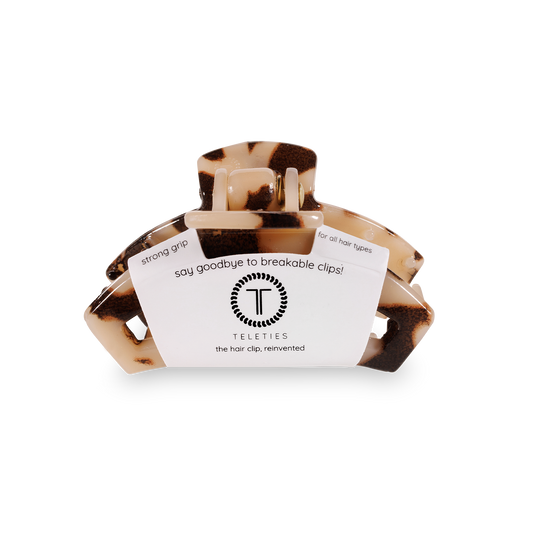 Teleties Open Hair Clip Tiny - Blonde Tortoise