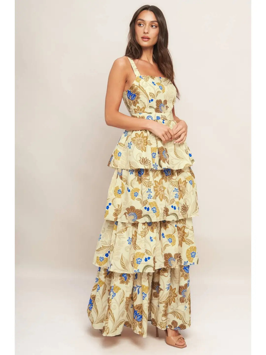 Printed Woven Maxi Dress