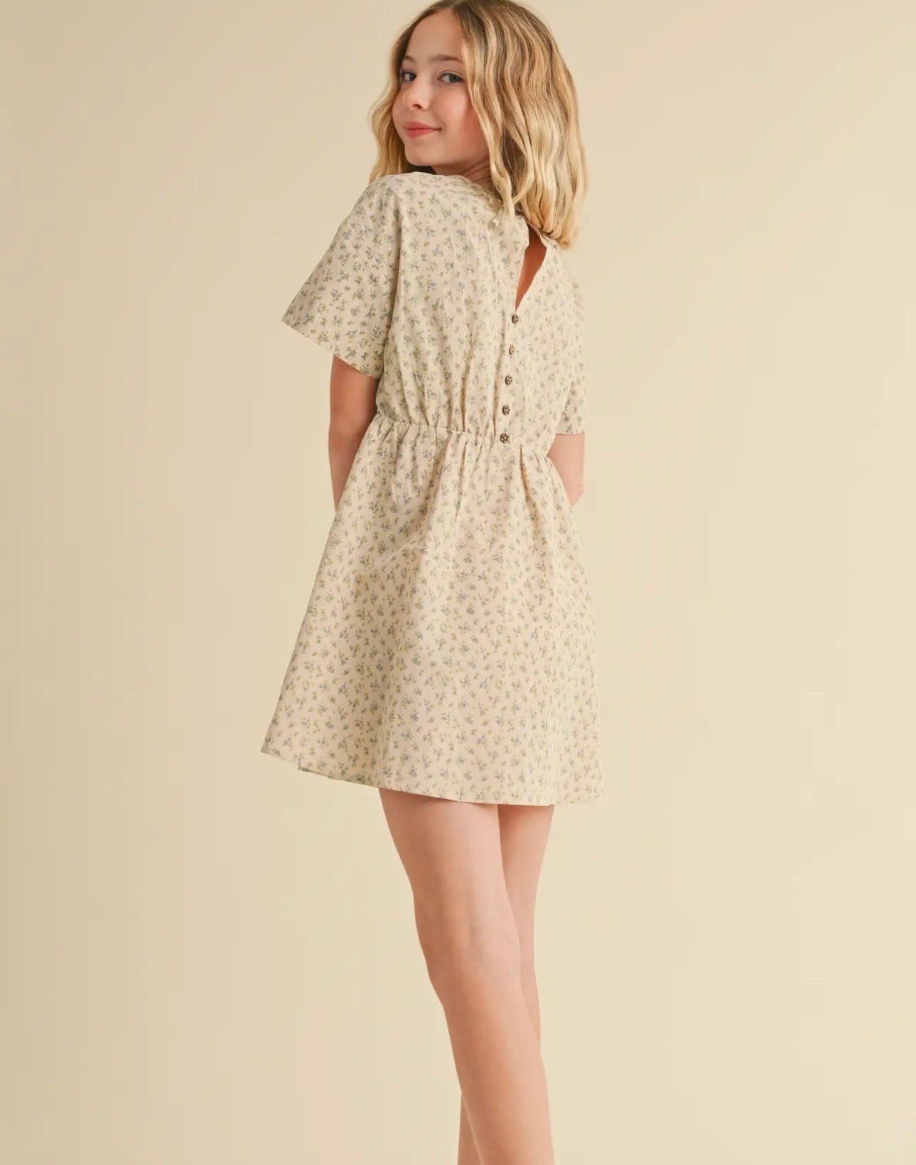 Girls Floral Print Dress