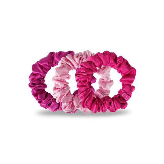 Teleties Silk Hair Scrunchie Small - Rose All Day