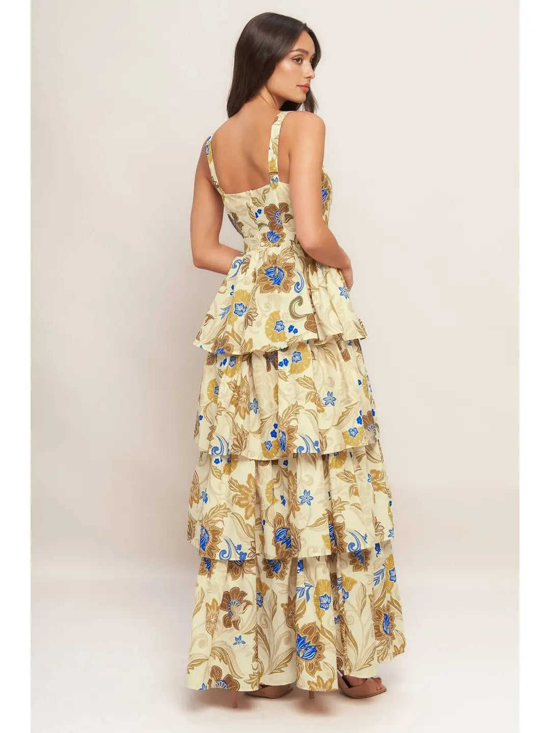 Printed Woven Maxi Dress