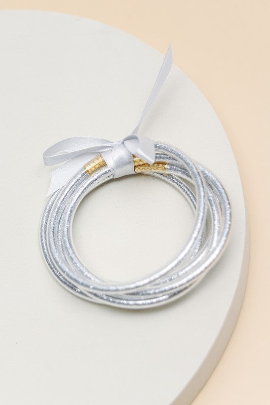Jelly Glitter Tube Bracelet