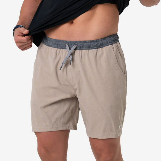 Burlebo Athletic Short - Heather Khaki- Vernado Camo Liner