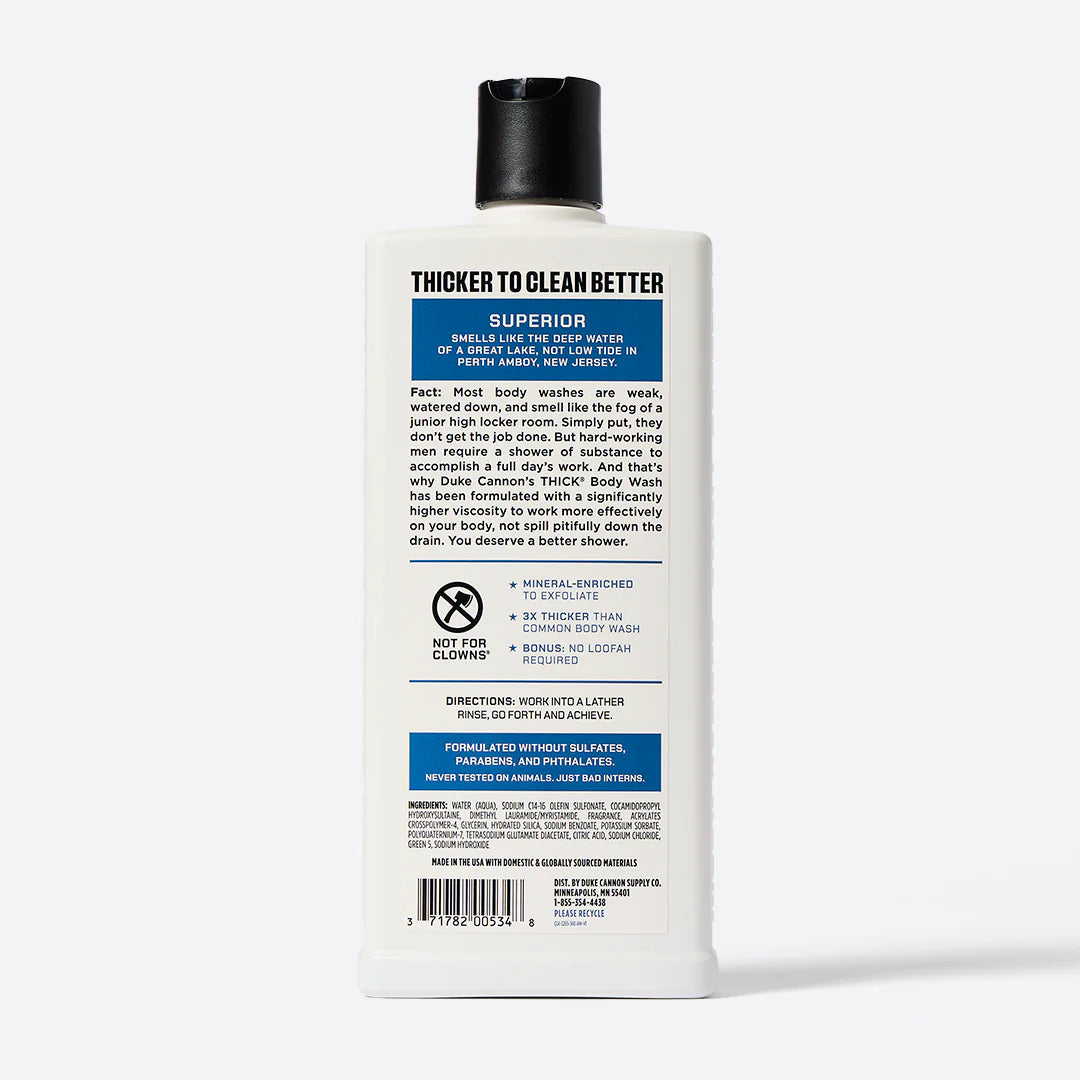 Duke Cannon Thick Body Wash