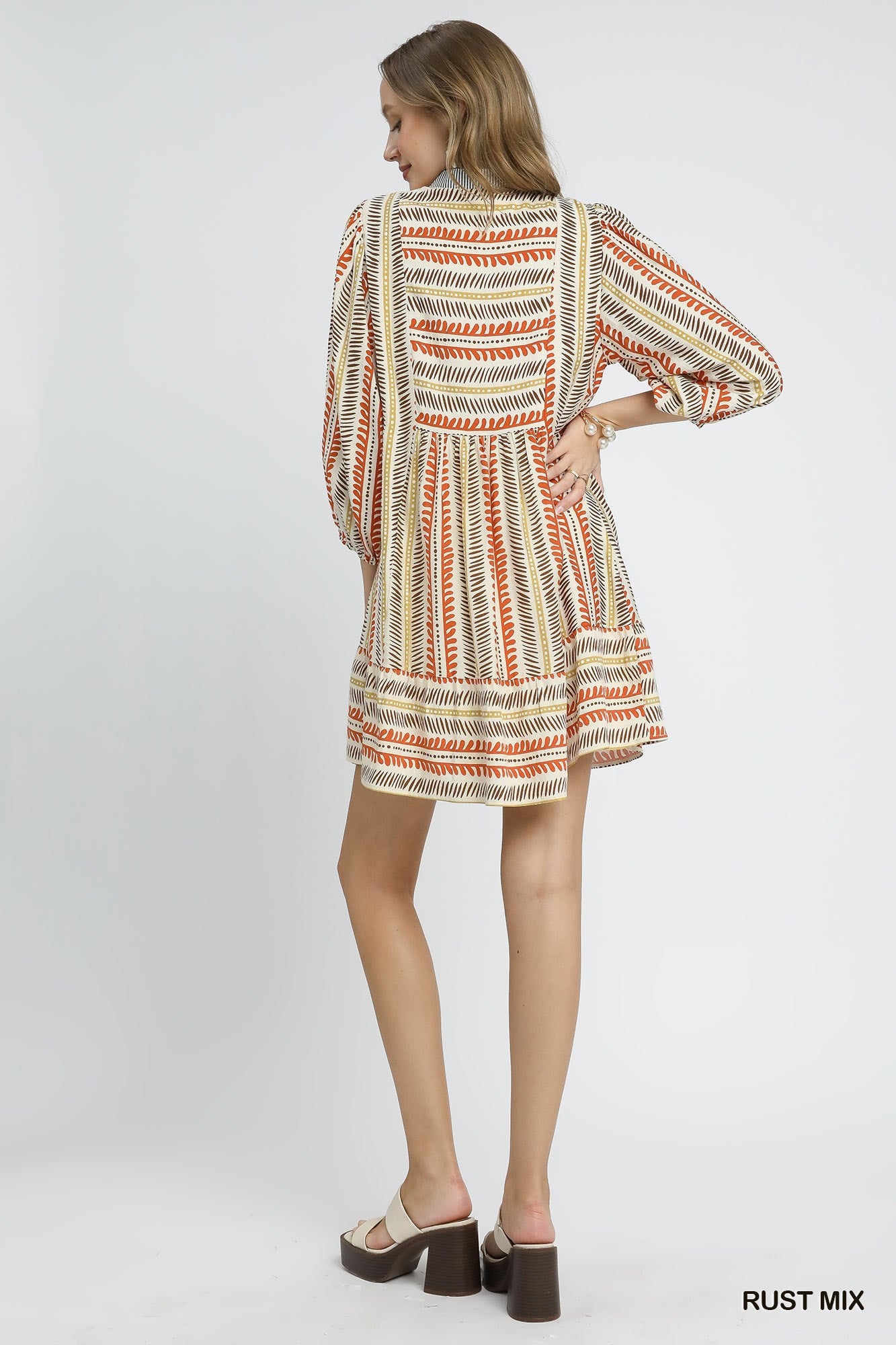Aztec Printed Dress