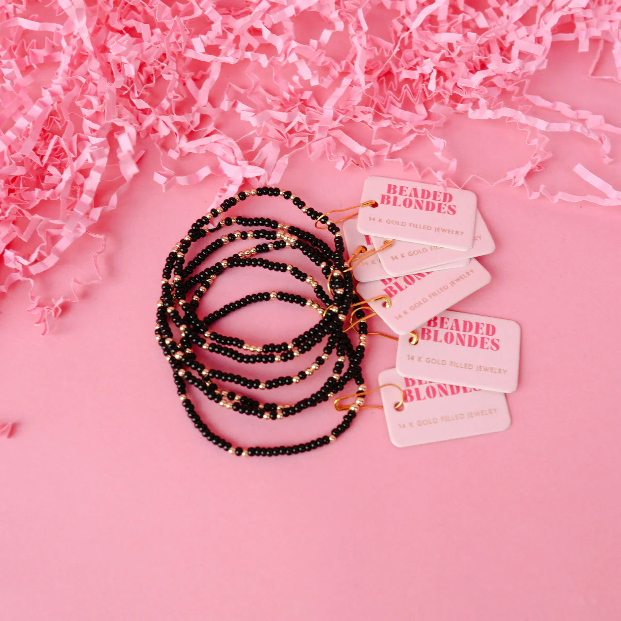 Black Sprinkle Bracelet