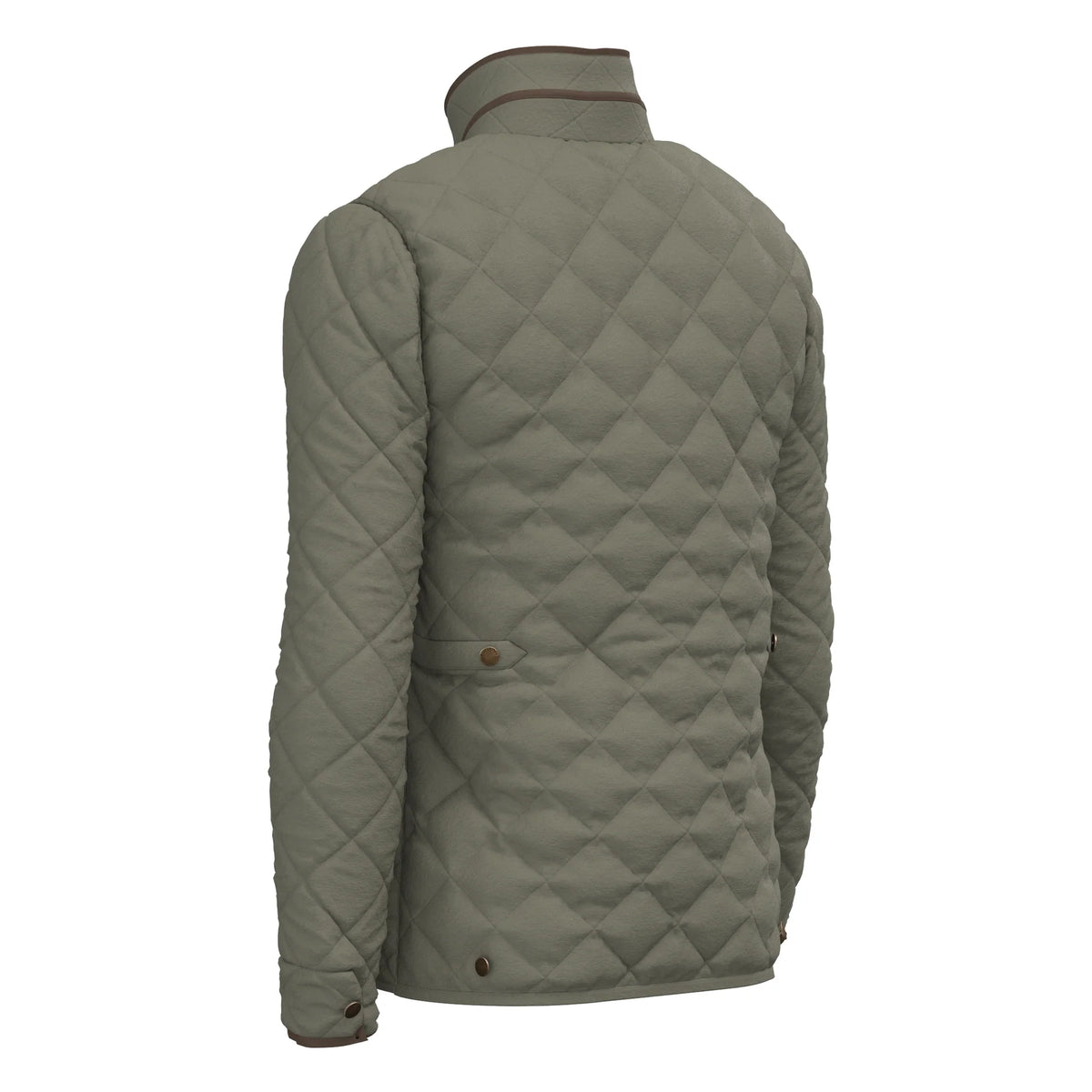 Local Boy Diamond Quilted Jacket-Moss Green