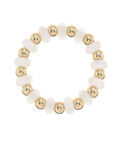 Color Bead & CCB Ball Bracelet