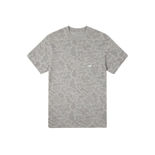 Southern Marsh SEAWASH™ Originals Tee-Trademark Duck-Lt Gray