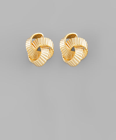 Textured Knot Earrings
