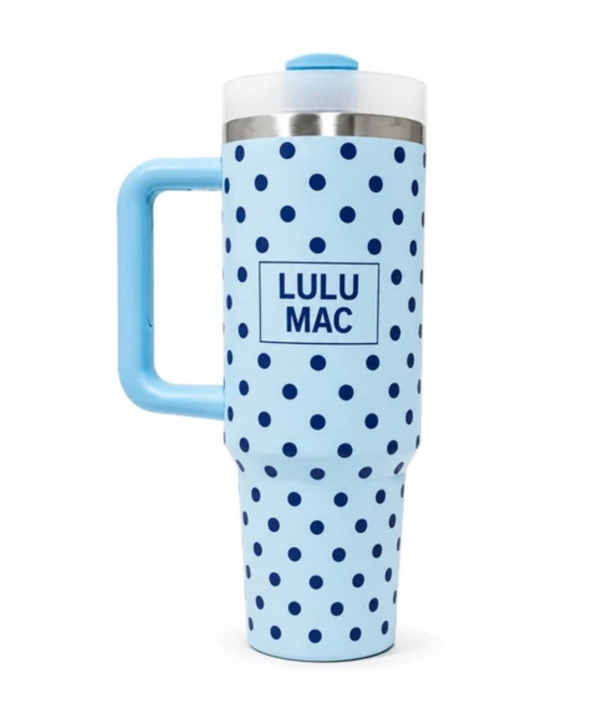 Lulu Mac Tumbler Blue/Navy Dot