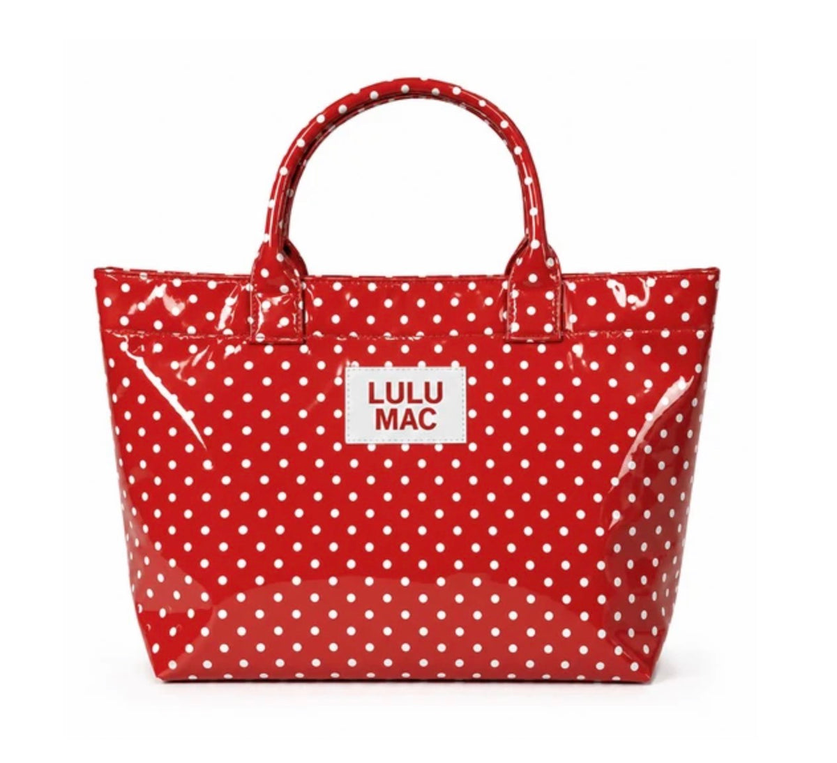 Lulu Mac Tote Bag Red/White Dot