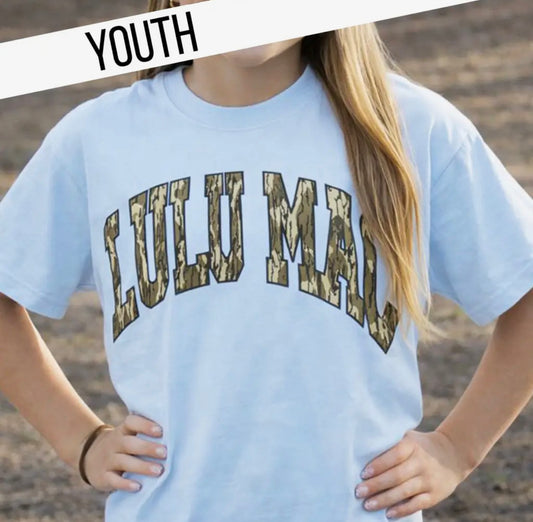 Girls Lulu Mac Mossy Oak Camo Tee
