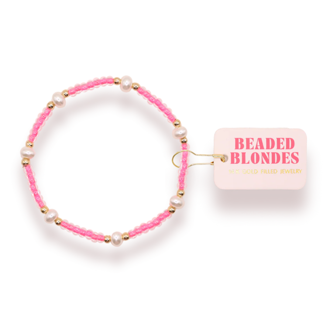 BB KIDS Hot Pink Pearl Bracelet
