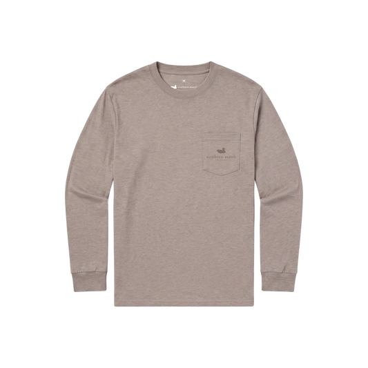 Southern Marsh SEAWASH™ LS Tee - At The Ready-Burnt Taupe