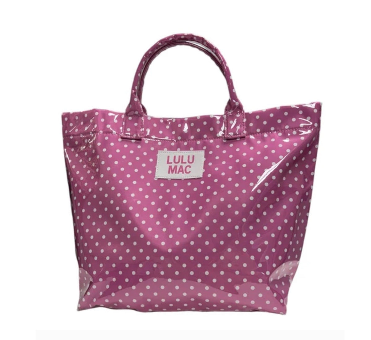 Lulu Mac Tote Bag Pink/White Dot