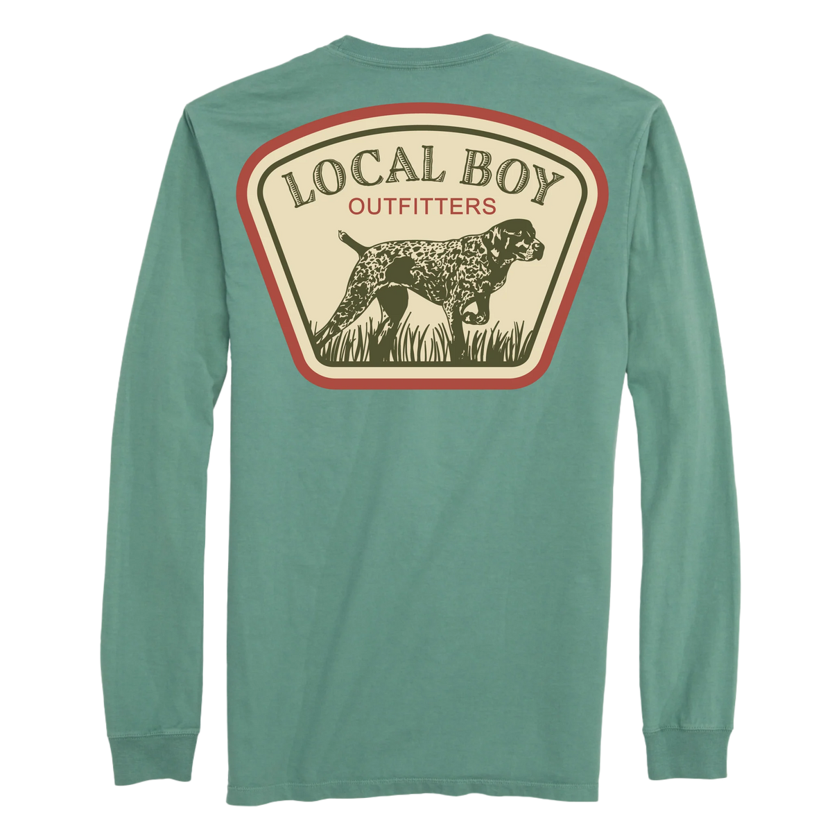 Local Boy YOUTH GSP Badge LS Tee-Lt Green