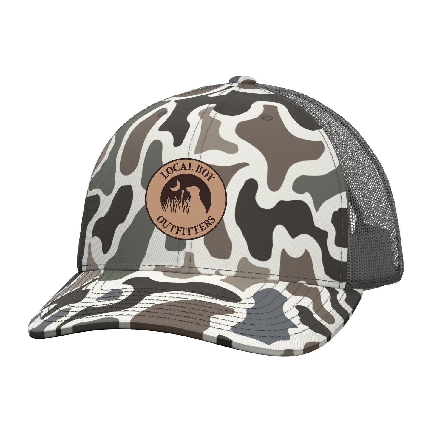 LBO Youth Leather Patch Trucker Hat
