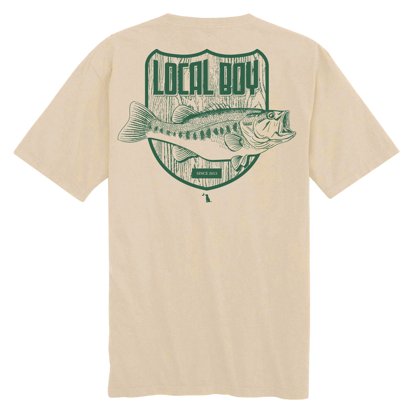 Local Boy Bass Mount T-Shirt-Latte