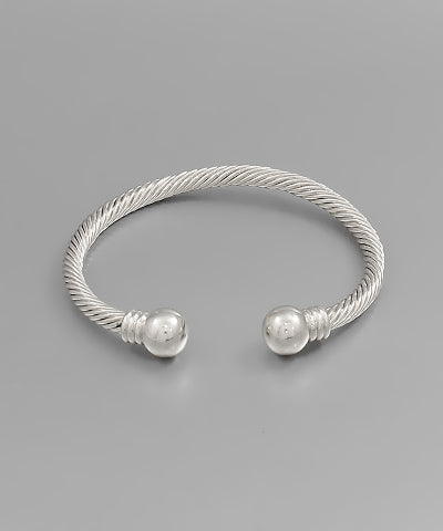 Metal Ball Edge Cuff