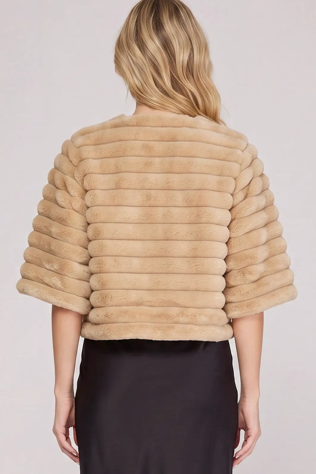 Faux Fur Crop Coat