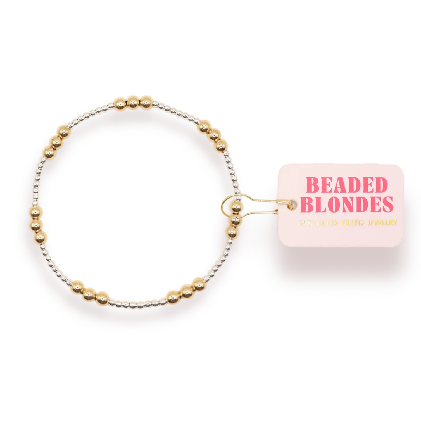 Beaded Blondes Ily Bracelet-Silver/Gold