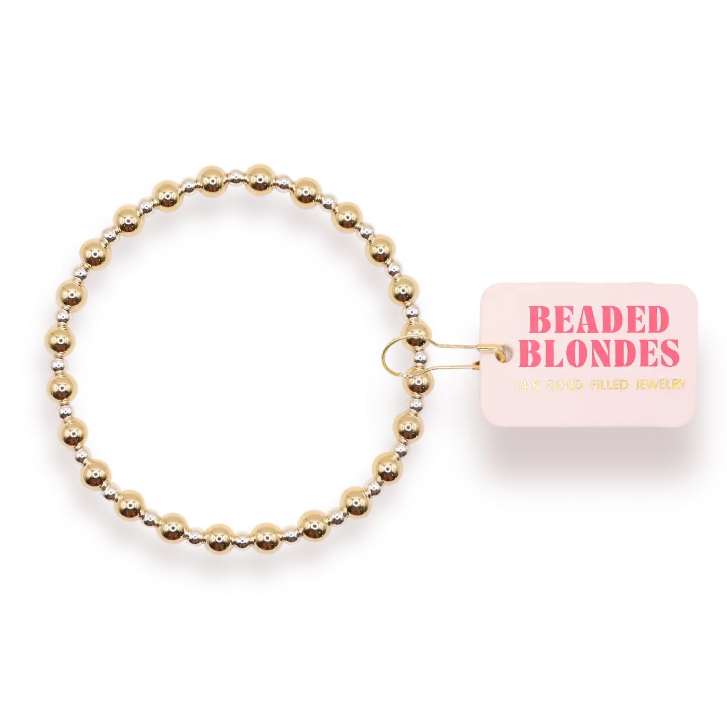 Beaded Blondes Katy Bracelet-Gold/Silver