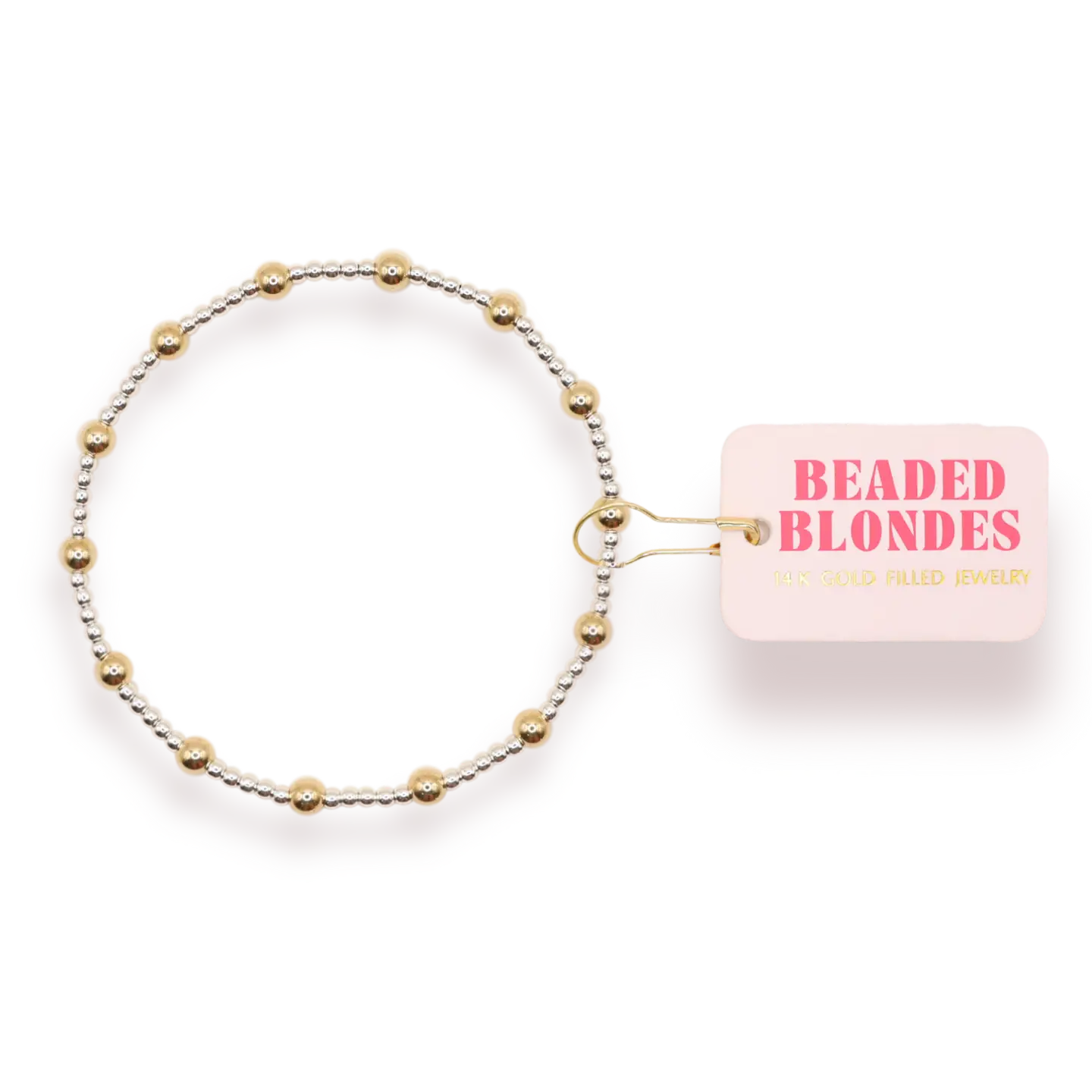 Beaded Blondes June Bracelet-Silver/Gold