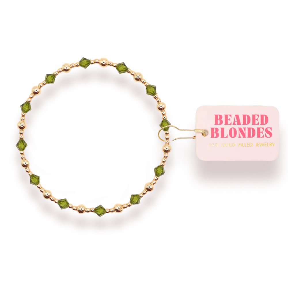 Olive Green June Bracelet