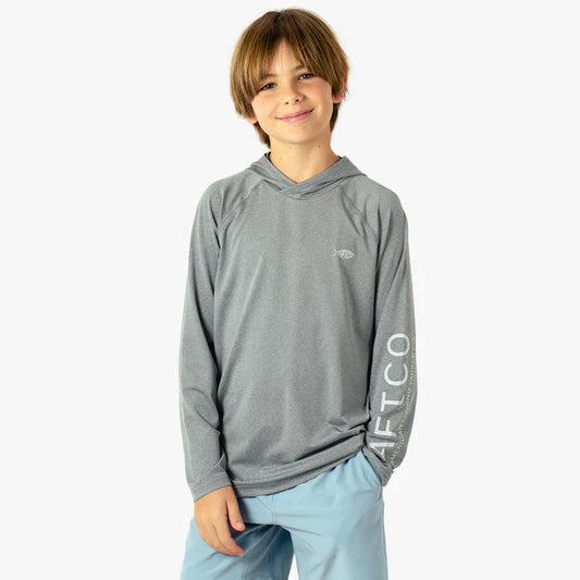 Aftco Youth Samurai Hood Performance LS Shirt