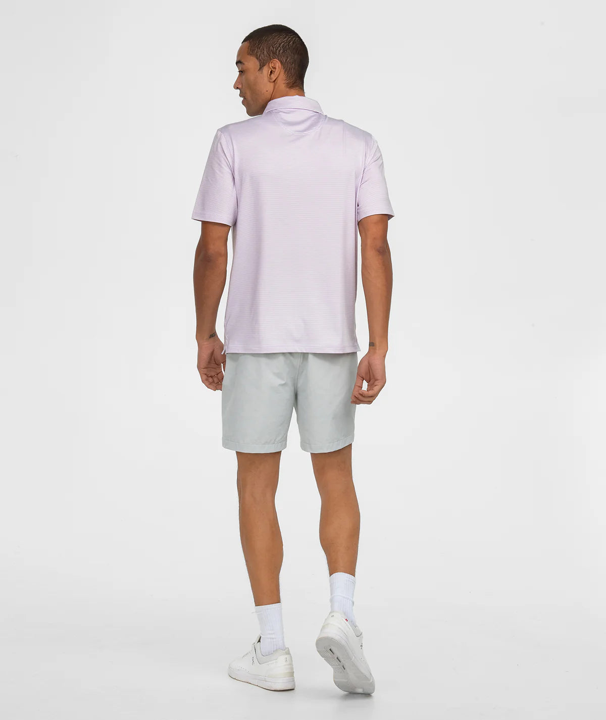 SSCO Heather Madison Stripe Polo