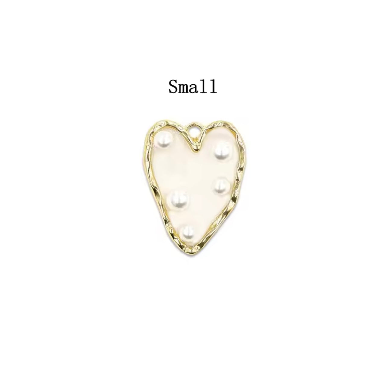 Heart & Pearl Charm