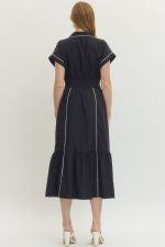 Short Sleeve Midi Dress