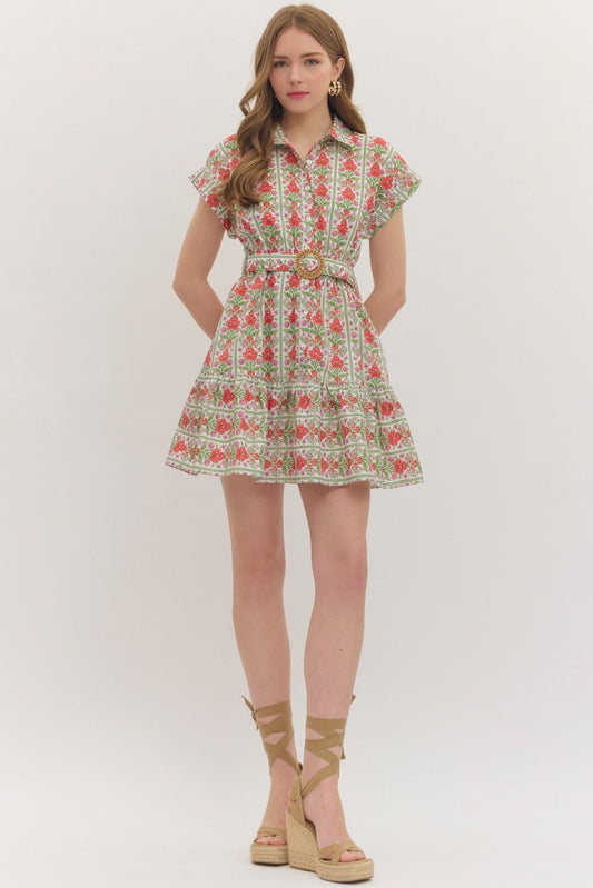 Flutter Sleeve Mini Dress