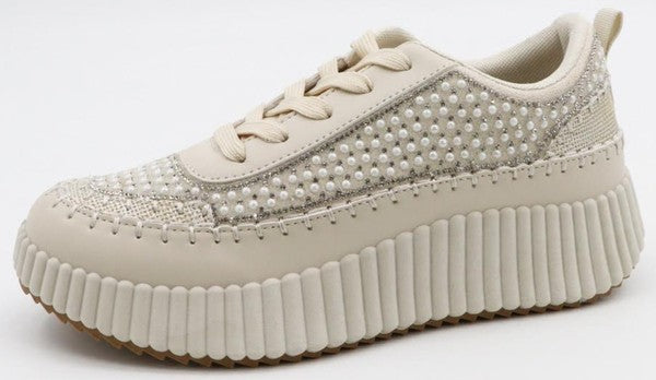 Pearl Platform Sneakers