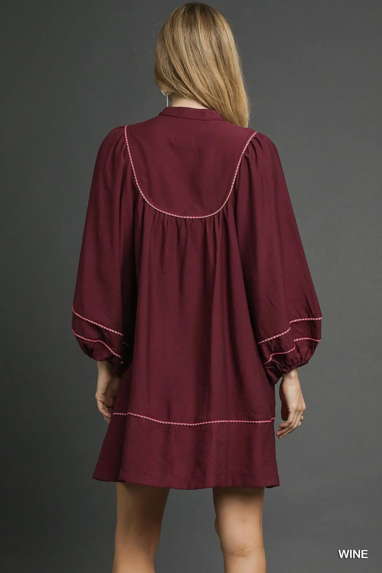 Umgee Boho Peasant Mini Dress