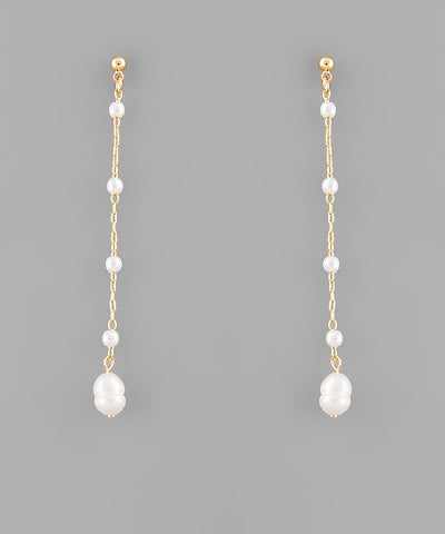 Pearl Chain Earrings