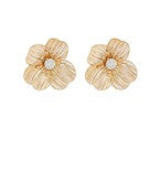 Filigree Flower w/ Crystals Earrings