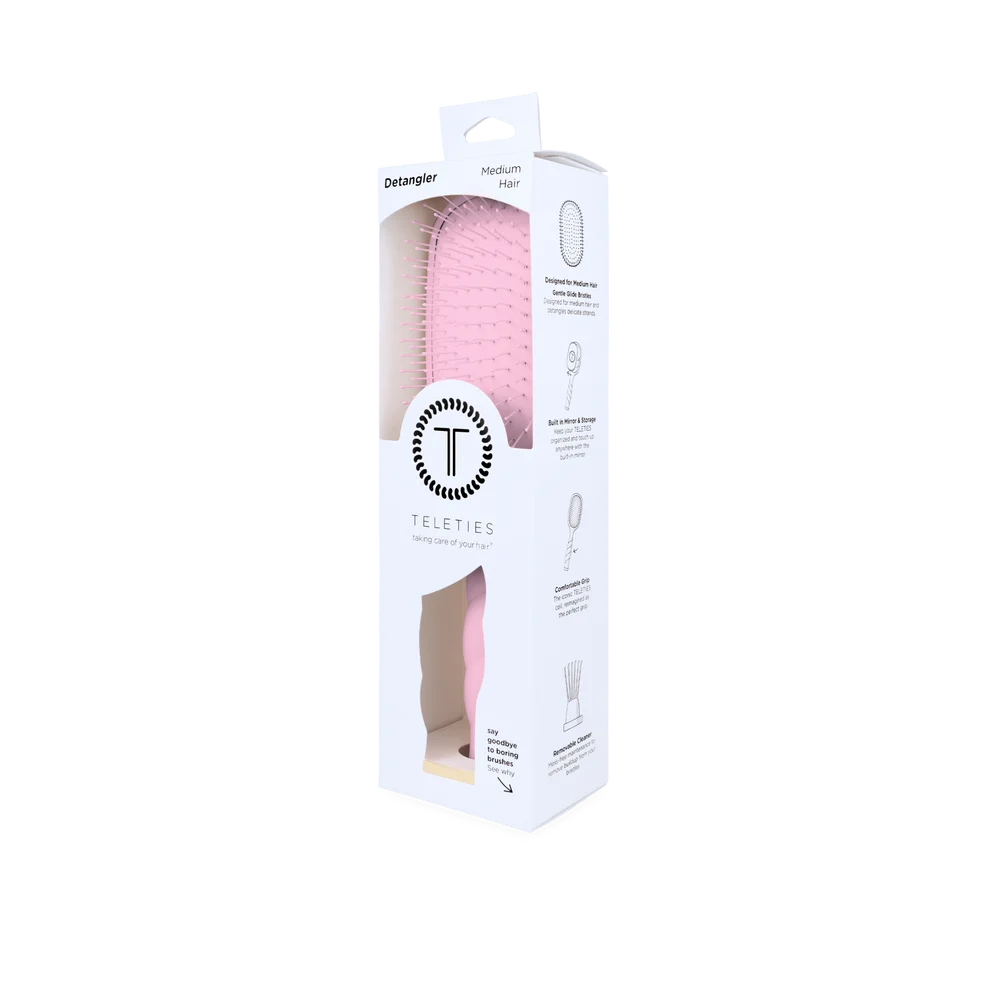 Detangler Hair Brush for Medium Hair-Bubblegum Pink