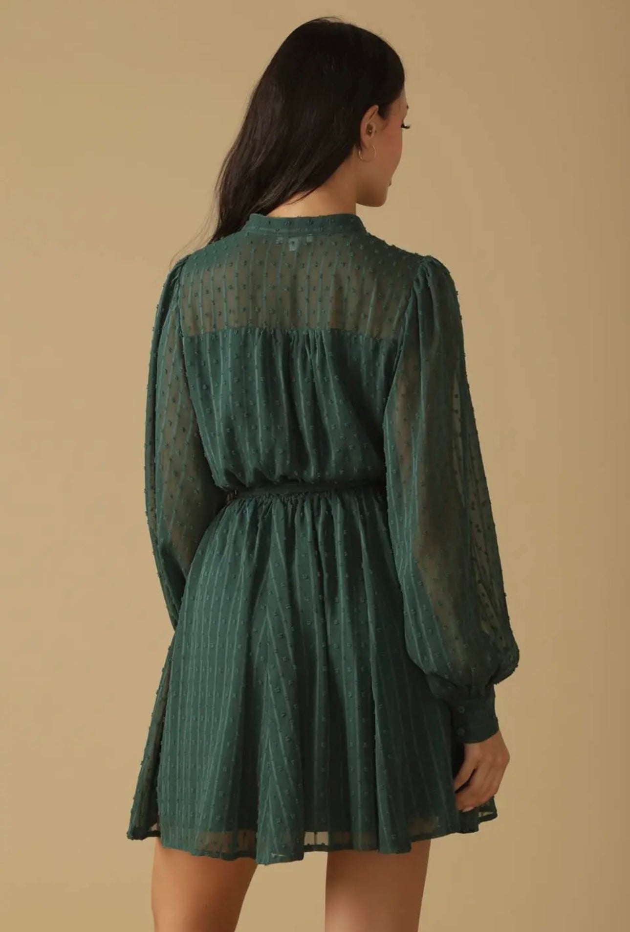 Textured Woven Mini Dress