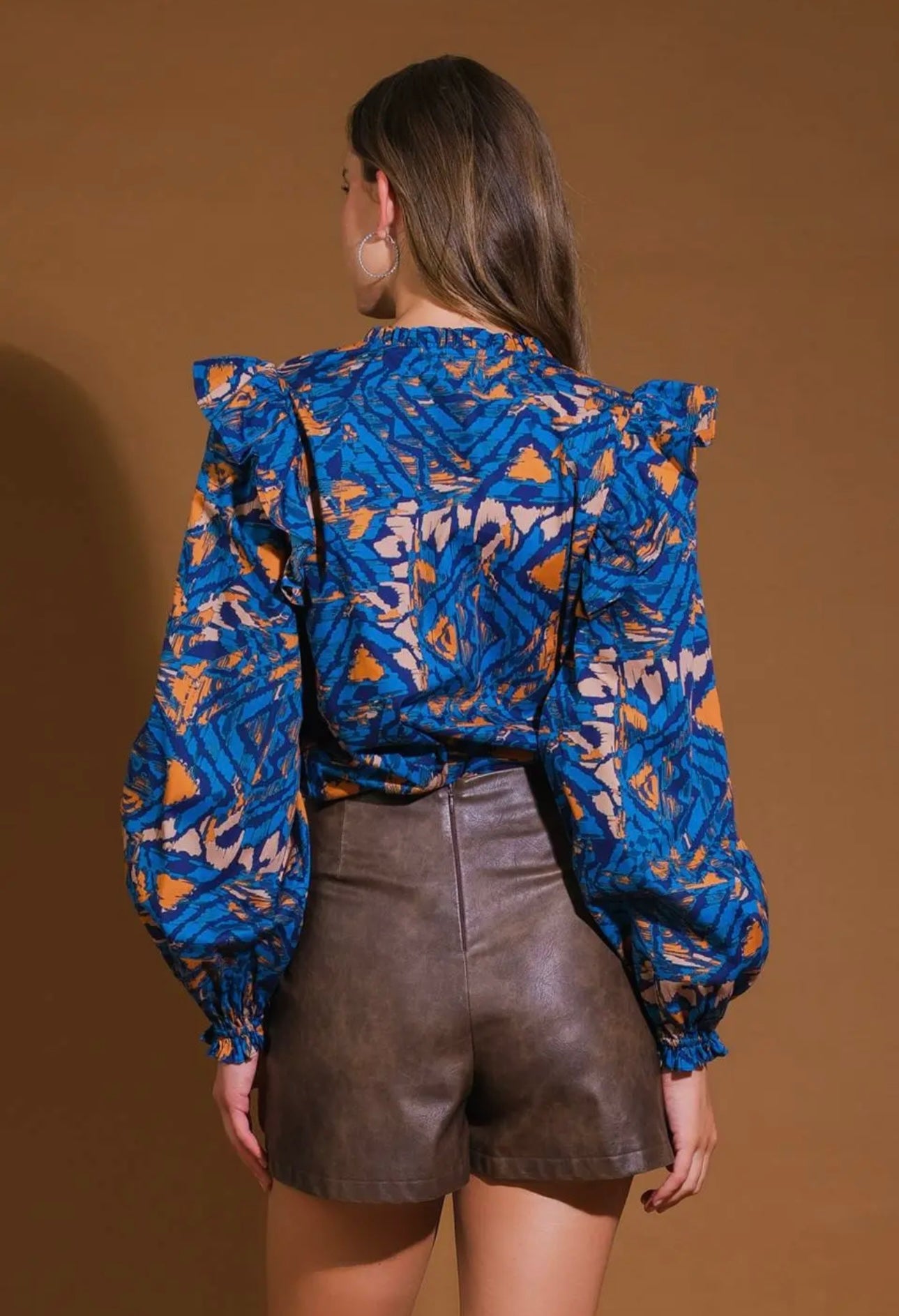 Printed Woven Top