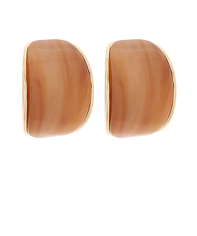 Curved Acrylic Earrings