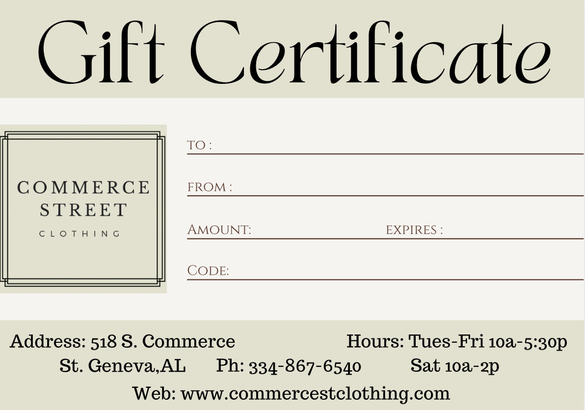 CSC Gift Certificate